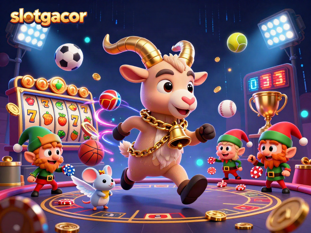 Engage with slotgacor as the Krampus goat runs a vibrant holiday-horror casino scene.